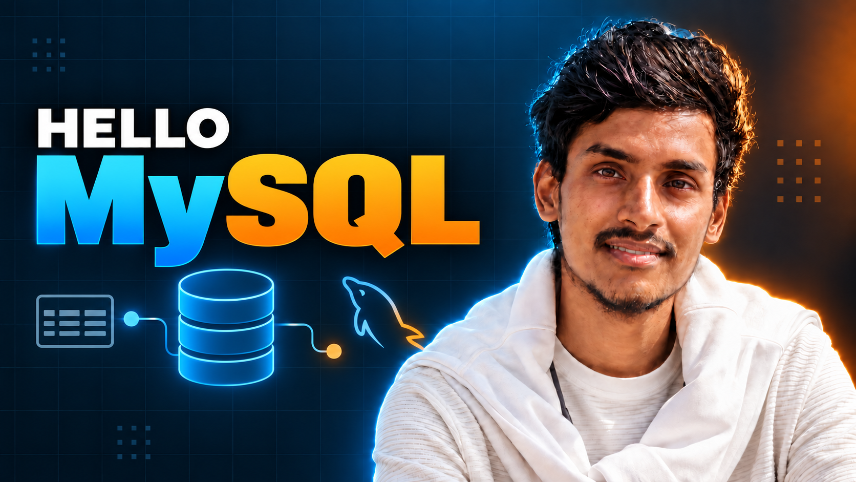 Hello SQL course thumbnail featuring Chanchal K Maurya